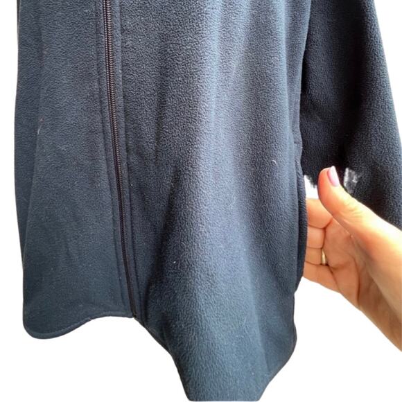 Boston Red Sox Navy Blue Fleece Jacket Full Zip Embroidered B Size L Antigua - Picture 3 of 11